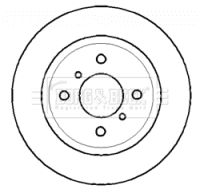 BORG & BECK Тормозной диск BBD4392